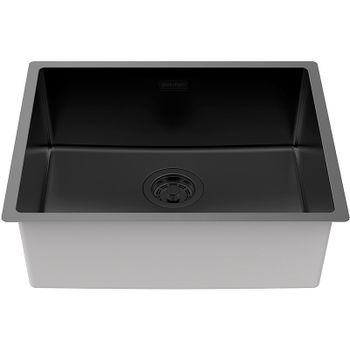 Кухонная мойка Paulmark Lassan 54 Uni LA54-MBN Черная матовая — фото 2, Кухонные мойки