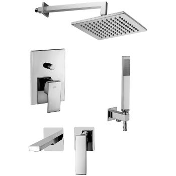 Комплект смесителей Paffoni Elle KITEL015CR105 Хром — фото 1, Готовые комплекты для ванной комнаты