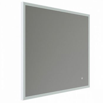 Зеркало Iddis Brick 80 с подсветкой Белый матовый — фото 1, Зеркала в ванную комнату