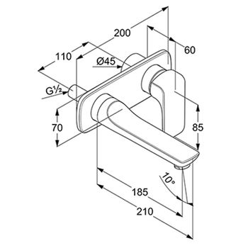 Смеситель для раковины Kludi Ameo 412440575 Хром — фото 4, Смесители для раковины