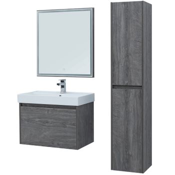 Тумба под раковину Aquanet Nova Lite 60 242570 подвесная Дуб рошелье — фото 5, Тумбы под раковину