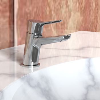 Смеситель для раковины Olive's Ibiza 19100IB Хром — фото 2, Смесители для раковины