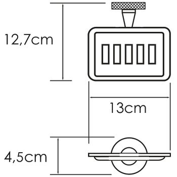 Мыльница WasserKRAFT Tauber K-64469 Никель — фото 5, Мыльницы