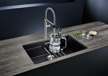 Кухонная мойка Blanco Etagon 700-U Silgranit 525171 Белая — фото 7, Кухонные мойки