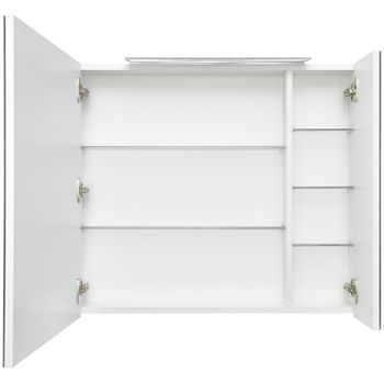 Зеркальный шкаф Roca Oleta 80 A857647501 с подсветкой Белый матовый — фото 2, Зеркальные шкафы в ванную