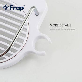 Полка корзина Frap F339 Белая — фото 6, Полки для ванной и душа