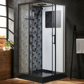 Душевая кабина Esbano ESB-100CKR 100x100 ESKBB100CKR без гидромассажа — фото 1, Душевые кабины