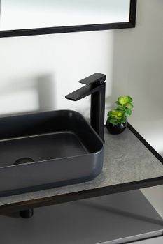 Смеситель для раковины Allen Brau Infinity 5.21002-31 Черный матовый — фото 7, Смесители для раковины