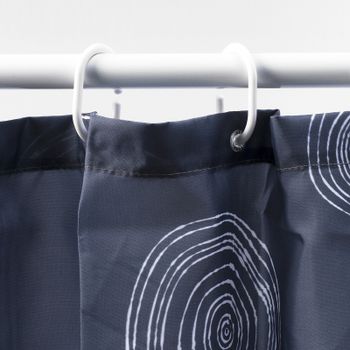 Штора для ванны WasserKRAFT Eidar 180х200 SC-33301 Круги — фото 3, Шторы для ванной