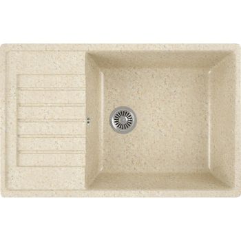 Кухонная мойка Domaci Бьелла DMC-78L DMC-78L-328 Бежевая — фото 1, Кухонные мойки