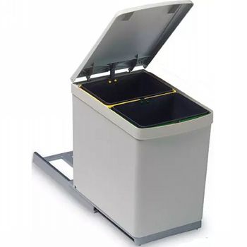 Система сортировки мусора Alveus Albio 10 1x16 L 1090331 Серая — фото 1, Системы сортировки мусора