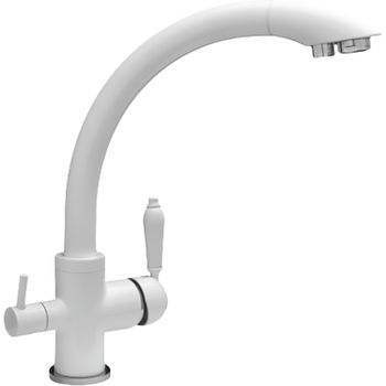 Смеситель для кухни Seaman Barcelone SSL-5382-SG Белый — фото 1, Смесители для кухни