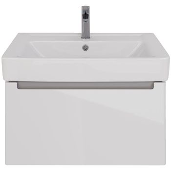 Тумба под раковину Lemark Buno Mini 80 LM05BM80T подвесная Белый глянец — фото 2, Тумбы под раковину