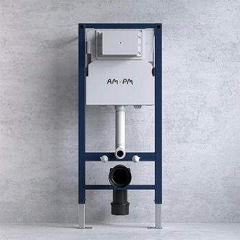 Инсталляция AM.PM PrimeFit I012709.0151 для унитаза с клавишей смыва Хром глянцевый — фото 1, Инсталляции для унитазов