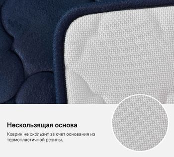 Коврик для ванной комнаты Iddis Basic 50х80 B20P580i12 Темно-синий — фото 9, Коврики для ванной комнаты
