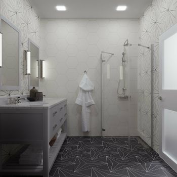 Душевой уголок Triton Сигма-Хром 90х90 Щ0000054219 профиль Хром стекло прозрачное — фото 3, Душевые уголки трапеция