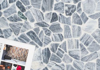 Керамическая мозаика StarMosaic Wild Stone Split Grey Matt JMST050 30,5x30,5 см — фото 2, Мозаика