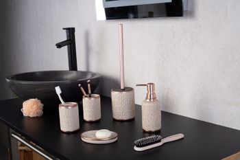 Стакан для зубных щеток Ridder Laila 2159209 Бежевый — фото 2, Стаканы для зубных щеток