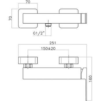 Смеситель для душа Webert Pegaso PE870101740 Белый матовый — фото 2, Смеситель для душа