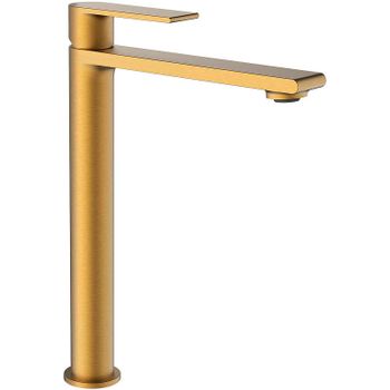 Смеситель для раковины Vincea Vogue VBF-1V2BG Брашированное золото — фото 1, Смесители для раковины