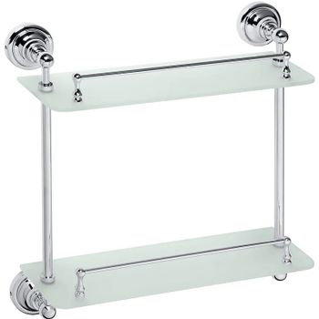 Товар: Стеклянная полка Bemeta Retro chrom 144301122 Хром - фото 1 Стеклянная полка Bemeta Retro chrom 144301122 Хром — фото 1, Полки для ванной и душа