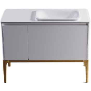 Тумба под раковину Astra Form Капелла 80 03110007 подвесная Белая — фото 6, Тумбы под раковину