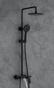 Душевая система Timo Anni SX-2710/03 Черный — фото 2, Душевые стойки