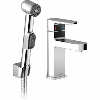 Смеситель для раковины Ravak Chrome CR 012.00 X070092 с гигиеническим душем Хром — фото 1, Смесители для раковины