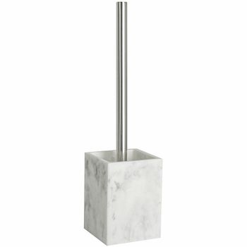 Ершик для унитаза WasserKRAFT Kammel K-9127 Белый мрамор Хром — фото 1, Ершики для унитаза