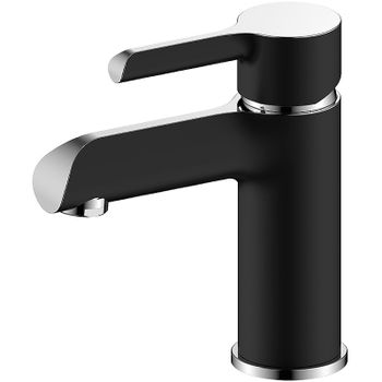 Смеситель для раковины Gappo G03-6 G1003-6 Черный матовый Хром — фото 1, Смесители для раковины