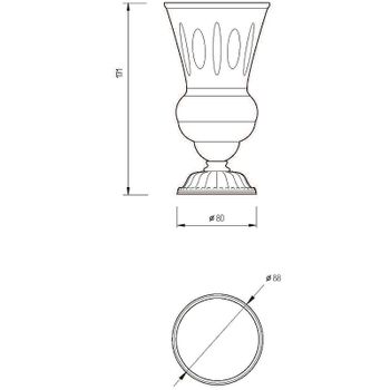 Стакан для зубных щеток Migliore Luxor 26124 Золото — фото 3, Стаканы для зубных щеток