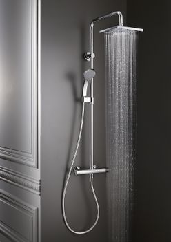 Душевая система Jacob Delafon July E5523-CP Хром — фото 3, Душевые стойки