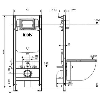 Товар: Инсталляция Iddis Optima Home OPH00GCi32K для унитаза с клавишей смыва Хром - фото 4 Инсталляция Iddis Optima Home OPH00GCi32K для унитаза с клавишей смыва Хром — фото 4, Инсталляции для унитазов