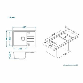 Кухонная мойка Alveus Granital Intermezzo 40 G11 Arctic 680x480x200 1144965 Белая — фото 4, Кухонные мойки