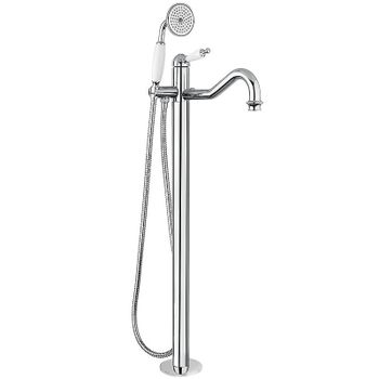 Смеситель для ванны Migliore Oxford 19560 Хром — фото 1, Смесители напольные