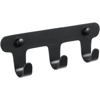 Вешалка для полотенец Fixsen Practica FX-805B-3 Черная — фото 1, Крючки для полотенец