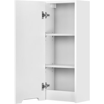 Подвесной шкаф Aquaton Оливия 35 L 1A254703OL01L Белый матовый — фото 2, Шкафы для ванной