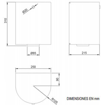 Диспенсер для бумажных полотенец Nofer 04099.B Нержавеющая сталь глянцевая — фото 3, Диспенсеры бумажных полотенец