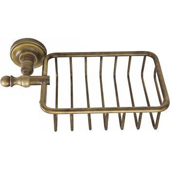 Полка корзина Migliore Mirella 17186 Бронза — фото 1, Полки для ванной и душа