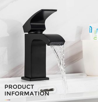 Смеситель для раковины Gappo G07-6 G1007-6 Черный матовый — фото 10, Смесители для раковины