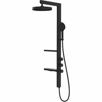 Душевая система Vincea Inspire  VSFS-3I11MB Черная матовая — фото 1, Душевые стойки