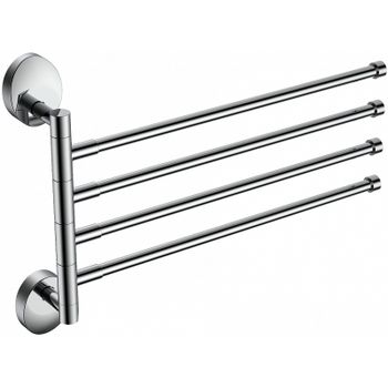 Товар: Полотенцедержатель CeramaLux Valencia 73214-4 поворотный Хром - фото 1 Полотенцедержатель CeramaLux Valencia 73214-4 поворотный Хром — фото 1, Полотенцедержатели