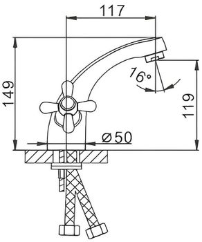 Смеситель для раковины Frap H25 F1025 Хром — фото 9, Смесители для раковины