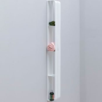 Металлическая полка Aquanet Магнум 15х130 302239 Белая матовая — фото 3, Полки для ванной и душа