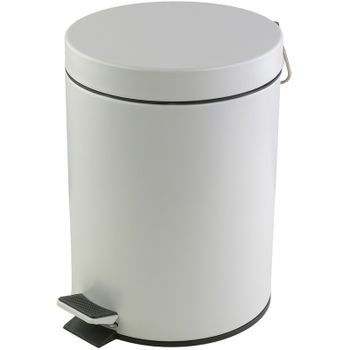 Ведро для мусора Veragio Gifortes 32142 Белое матовое — фото 1, Мусорные ведра