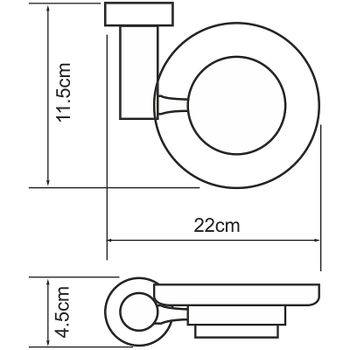 Мыльница WasserKRAFT Donau K-9429 Хром — фото 3, Мыльницы
