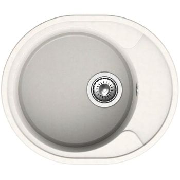 Кухонная мойка Reflection Allonge 57 RF0658WH Белая — фото 1, Кухонные мойки