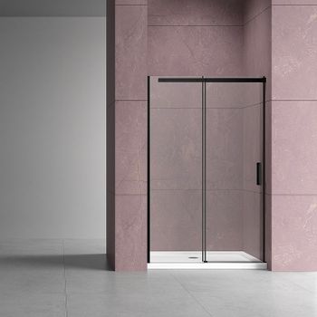 Душевая дверь Vincea Dice 150 VDS-4D150CLB профиль Черный стекло прозрачное — фото 2, Раздвижные душевые двери