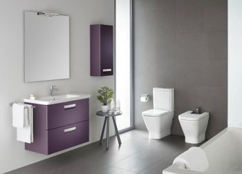 Тумба под раковину Roca The Gap 60 ZRU9302742 подвесная Фиолетовая — фото 4, Тумбы под раковину