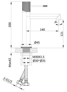 Смеситель для раковины Vincea Desire VBF-1D1CH Хром — фото 8, Смесители для раковины